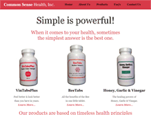 Tablet Screenshot of csensehealth.com